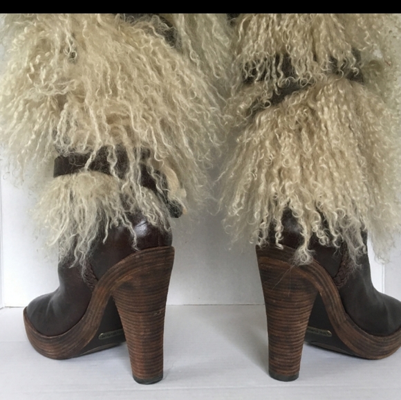 Cole Haan Mongolian Sheep hair & Leather Boot - Picture 5 of 7